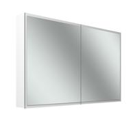 Schneider GLOW D2W armoire de toilette, 2 portes 60/60cm, 1213x136x736mm, éclairage circulaire, Dim2Warm, 218.120.01.02, 218.120.01.02, Versione: CH standard/carcassa bianca