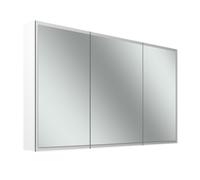 Schneider GLOW D2W armoire de toilette, 3 portes 40/50/40cm, 1313x136x736mm, éclairage périphérique, Dim2Warm, 218.131.02.02, 218.131.02.02, Versione: Standard UE/corpus bianco