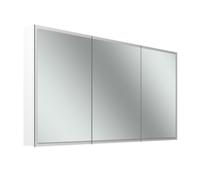 Schneider GLOW D2W Armoire de toilette, 3 portes 45/50/45cm, 1413x136x736mm, éclairage périphérique, Dim2Warm, 218.141.02.02, 218.141.02.02, Versione: Standard UE/corpus bianco