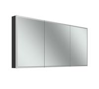 Schneider GLOW D2W Armoire de toilette, 3 portes 50/60/50cm, 1613x136x736mm, éclairage périphérique, Dim2Warm, 218.161.02.44, 218.161.02.44, Versione: Standard UE/corpo nero opaco