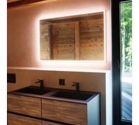 Schneider A-line LED specchio illuminato, 150x76cm, 166.350.01., Colorazione: Nero opaco