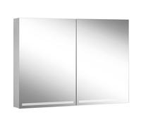 Schneider GRACE TW Armoire de toilette avec éclairage, 2 portes 50/50cm, 995x120x700mm, intensité lumineuse variable, 2000-6500K, 116.500.01.50, 116.500.01.50, Versione: CH standard/corpo anodizzato a