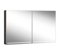 Schneider GRACE TW Armoire de toilette avec éclairage, 2 portes 60/60cm, 1195x120x700mm, intensité lumineuse variable, 2000-6500K, 116.520.02.41, 116.520.02.41, Versione: Standard UE/nero opaco della