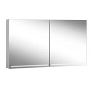 Schneider GRACE TW Armoire de toilette avec éclairage, 2 portes 65/65cm, 1295x120x700mm, intensité lumineuse variable, 2000-6500K, 116.530.01.50, 116.530.01.50, Versione: CH standard/corpo anodizzato
