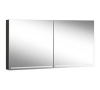 Schneider GRACE TW Armoire de toilette avec éclairage, 2 portes 70/70cm, 1395x120x700mm, intensité lumineuse variable, 2000-6500K, 116.540.01.41, 116.540.01.41, Versione: CH standard/ nero corpo opaco