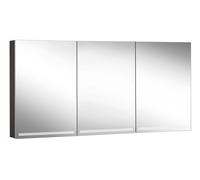 Schneider GRACE TW Armoire de toilette avec éclairage, 3 portes 50/50/50cm, 1495x120x700mm, intensité lumineuse variable, 2000-6500K, 116.551.02.44, 116.551.02.44, Versione: Standard UE/corpo nero opa
