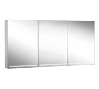 Schneider GRACE TW Armoire à glace éclairée, 3 portes 50/50/50cm, 1495x120x700mm, intensité lumineuse variable, 2000-6500K, 116.551.01.50, 116.551.01.50, Versione: CH standard/corpo anodizzato argento