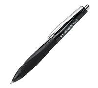 Schneider Haptify Clip-on retractable ballpoint pen Medium Black - Ballpoint Pens (Clip-on retractable ballpoint pen, Black, Black, Medium, Stainless steel, Metal)