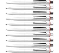 Schneider Mechanical Ballpoint Pen K3 Red M Indelible Pack of 10