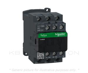 Schneider LC1D09BD TeSys D Contactor 3P(3 NO) AC-3 = 440V 9A - 24V DC coil