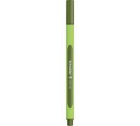 Schneider Line-up - Penna a punta fine, colore: Verde oliva