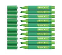 Schneider, Link-It 191201, pennarelli fini, confezione da 10 Standard blackf.-green