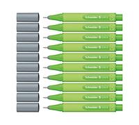 Schneider, Link-It 191201, pennarelli fini, confezione da 10 Standard silver-grey