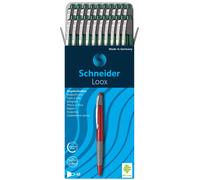 Schneider Loox Ballpoint Pen Click-Top with Soft Grip Zone Green Shaft with Inde