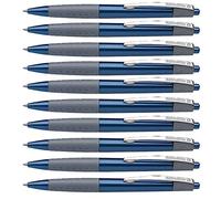 Schneider Loox - Penna a Sfera a Scatto, Tratto M, Colore Blu, Blu, Set da 10