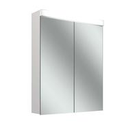 Schneider LOW basic 15 LED Armoire de toilette avec éclairage, 2 portes 30/30cm, 595x147x747mm, 171.461.01.02, 171.461.01.02, Versione: CH standard/corpo bianco/4000K