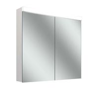 Schneider LOW basic 15 LED Armoire de toilette avec éclairage, 2 portes 40/40cm, 795x147x747mm, 171.480.01.02, 171.480.01.02, Versione: CH standard/corpo bianco/4000K