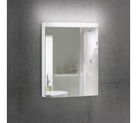 Schneider LOW basic LED Armoire de toilette avec éclairage, 1 porte 50cm, butée changeable, 495x120x747mm, 171.250.01.02, 171.250.01.02, Versione: CH standard/corpo bianco/4000K
