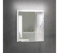 Schneider LOW basic LED Armoire de toilette avec éclairage, 1 porte 60cm, charnières réversibles, 595x120x747mm, 171.260.01.02, 171.260.01.02, Versione: CH standard/corpo bianco/4000K