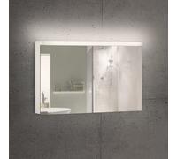 Schneider LOW basic LED Armoire de toilette avec éclairage, 2 portes 60/60cm, 1195x120x747mm, 171.320.02.0201, 171.320.02.0201, Versione: Standard UE/corpo bianco/3000K