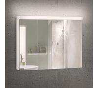 Schneider LOW basic LED Armoire de toilette avec éclairage, 3 portes 30/40/30cm, 995x120x747mm, 171.301.02.0201, 171.301.02.0201, Versione: Standard UE/corpo bianco/3000K