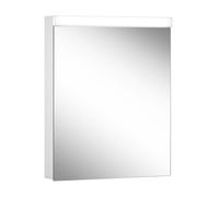 Schneider LOW basic LED Armoire de toilette avec éclairage, 1 porte 60cm, charnières réversibles, 595x120x747mm, 171.260.01.0201, 171.260.01.0201, Versione: CH standard/corpus bianco/3000K