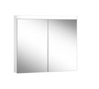 Schneider LOW basic LED Armoire de toilette avec éclairage, 2 portes 45/45cm, 895x120x747mm, 171.290.02.0201, 171.290.02.0201, Versione: Standard UE/corpo bianco/3000K