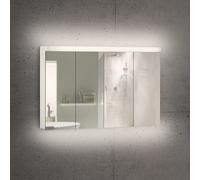 Schneider LOW plus LED armoire de toilette, 3 portes 30/60/30cm, 1195x120x747mm, éclairage en haut, 172.121.01.0201, 172.121.01.0201, Versione: CH standard/corpus bianco/3000K