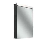 Schneider LOW plus LED armoire de toilette, 1 porte 50cm, butée changeable, 495x120x747mm, prise à gauche, éclairage en haut, 172.051.02.44, 172.051.02.44, Versione: Standard UE/Nero corpo opaco/4000K