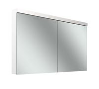 Schneider LOW plus LED armoire de toilette, 2 portes 65/65cm, 1295x120x747mm, éclairage en haut, 172.130.02.0201, 172.130.02.0201, Versione: Standard UE/corpo bianco/3000K