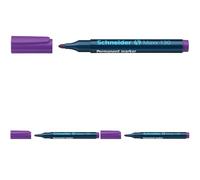 Schneider Maxx 130 - Pennarello indelebile, 1-3 mm, viola (Confezione da 3)
