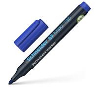 Schneider Maxx 130 - Pennarello permanente (tratto 1-3 mm, ricaricabile), 1 blister blu