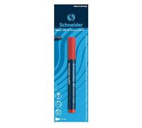Schneider Maxx 130 - Pennarello permanente (tratto 1-3 mm, ricaricabile), 1 blister rosso