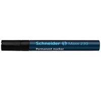 Schneider Maxx 230 Pennarello indelebile, punta tonda, nero, confezione da 3 (123001 ricaricabile