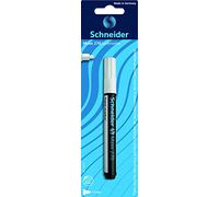Schneider Maxx 270 - Pennarello indelebile (punta tonda, punta sostituibile, 1-3 mm), 1 pezzo, colore: Bianco