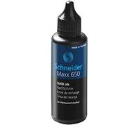 Schneider Maxx 650 - Ricarica, per Permanent Marker 230, 233, 280, 50 ML, Nero
