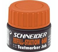 Schneider Maxx Pen Refill Station 660 (Refill Ink for Job, 30 ml, Orange orange