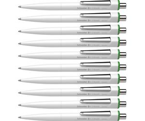 Schneider Mechanical Ballpoint Pen K3 Green M Indelible Pack of 10