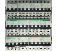 Schneider Merlin Gerin Multi 9 C60H Tipo B C D Triplo Polo 3 Fase MCB Breaker