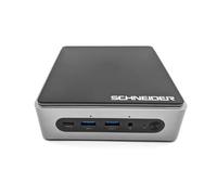Schneider - Mini PC Barebone - i5-1235U 12 MB Cache -BT 5.2- WiFi 6-Intel® Iris™ XE Graphics -24x7 Operation- Supporto 3 Display- 90 W - Computer desktop SSD M.2-4 x USB -2 x HDMI-Type-C