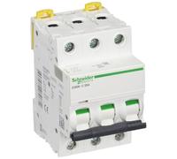 Schneider Electric a9 °F74325 iC60 N DC, acti9, 3p, 25 A, curvatura C, 50/60 HZ, Bianco