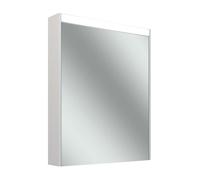 Schneider OBJECT Line Comfort armoire de toilette LED, 1 porte 50cm, charnières réversibles, 495x123x743mm, éclairage en haut, 204.050.01.0201, 204.050.01.0201, Versione: CH standard/corpus bianco/300