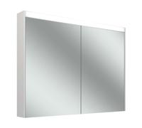 Schneider OBJECT Line Comfort armoire de toilette LED, 2 portes 50/50cm, 995x123x743mm, éclairage en haut, 204.100.01.0201, 204.100.01.0201, Versione: CH standard/corpus bianco/3000K