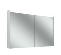 Schneider OBJECT Line Comfort armoire de toilette LED, 2 portes 65/65cm, 1295x123x743mm, éclairage en haut, 204.130.02.02, 204.130.02.02, Versione: Standard UE/bianco corporeo/4000K