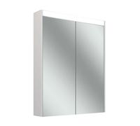 Schneider OBJECT Line Superior LED Armoire de toilette, 2 portes 35/35cm, 695x123x743mm, éclairage supérieur variable, 2 prises de courant, 205.070.02.02, 205.070.02.02, Versione: Standard UE/bianco c