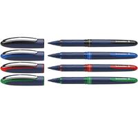 Schneider One Business Non-Retractable Ballpoint Pens with Liquid Ink, Pack of 4