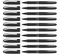 Schneider One Sign - Penna a sfera (indelebile, tratto 1,0 mm), confezione da 10, colore: Nero