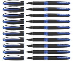 Schneider One Sign - Penna a sfera, tratto 1,0 mm, confezione da 10, colore: Blu