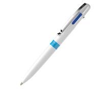 SCHNEIDER - P138049 - Penna a sfera Take 4 - punta media - 4 colori - fusto bianco - Schneider - 92699 - Conf. da 10 Pz. - P138049