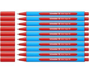 Schneider P152202x10 10 Penne a Sfera B, rosso